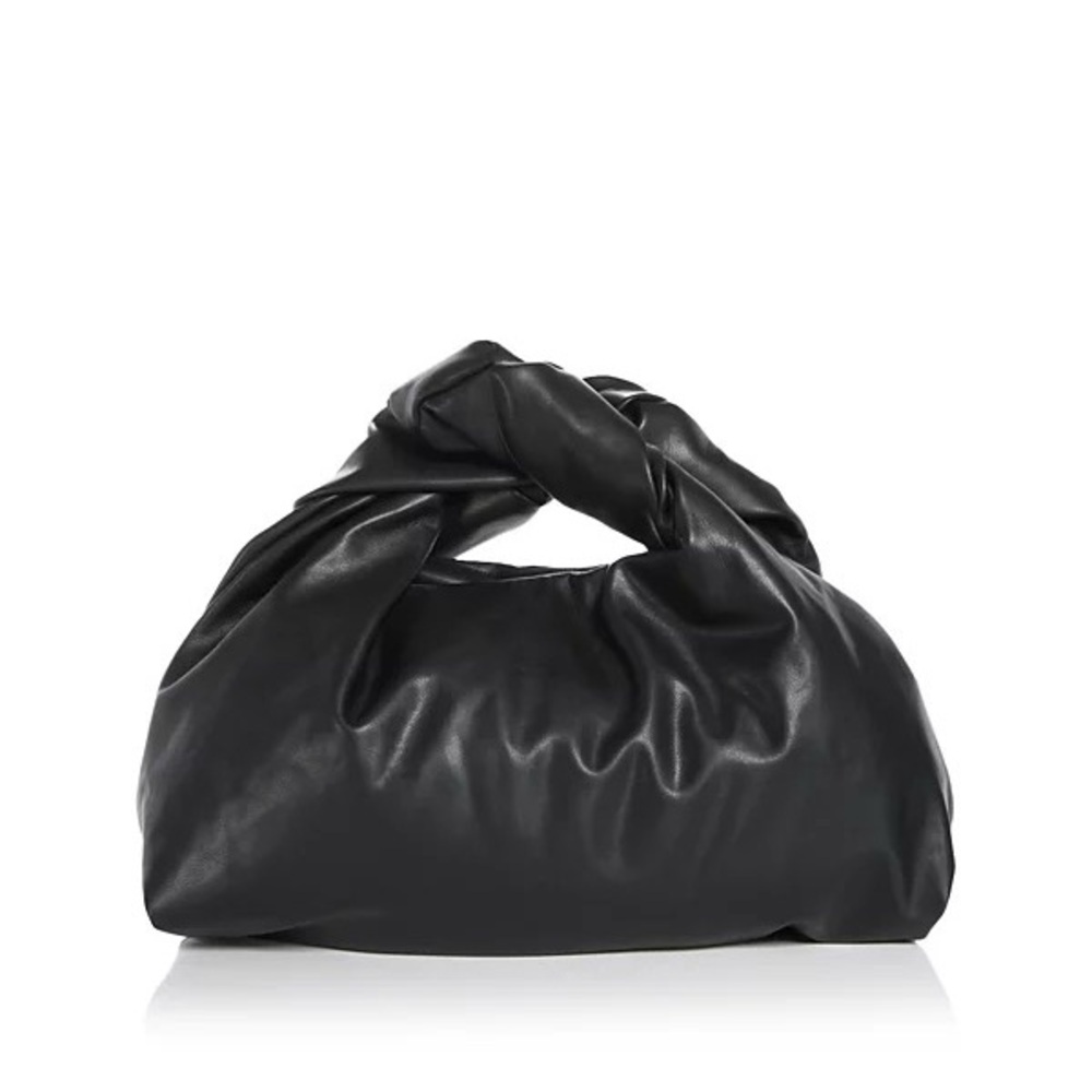 A.L.C. Black Knotted Handle Soft Leather Shoulder Bag